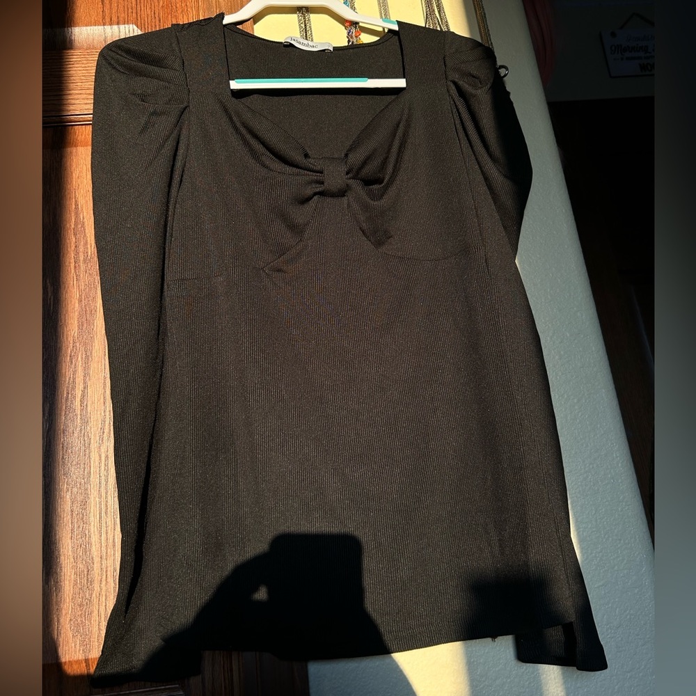 Sleek Black Blouse